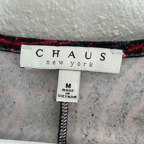 CHAUS Red & Black Velvet Maxi Dress - Picture 2 of 7